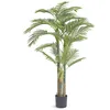 Image de VEVOR Arbre Artificiel 1981 mm Plante Artificielle PE Palmier à Canne d'or Faux Arbre Vert avec Pot 203x175 mm Fausse Plante de Décoration pour Maison Bureau Centres Commerciaux Intérieur Extérieur