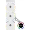 Image de Lian Li Hydroshift II 360 TL RGB Liquid CPU Cooler - 360mm AIO - 3X 120 RGB Ventilateurs - Écran LCD IPS 2.1" - 3 modes de contrôle - Collier de serrage flexible - LGA 1851/1700, AMD AM5/AM4 - Blanc