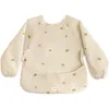 Image de mushie Bavoir Manches Longues Bébé | Tablier Bébé pour Manger Imperméable | Ajustement Réglable pour 6-24 Mois | Couleur: Rainbows
