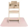 Image de Tapis Anti-éclaboussures Mushie 108x108 cm | Imperméable, léger, Durable, sans BPA | Parfait pour Chaise Haute, Attrape-miettes, et Diversification Alimentaire bébé (Blush)