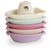 Image de Mushie Jouets de Bain bébé 5 Bateaux | douchette Jouet Bain Qui nage | en Plastique PP pour Le Plaisir du Bain dans la Baignoire | Fabriqué au Danemark (Petal)