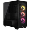 Image de Boitier PC - CORSAIR - 3500X LXR LINK Tempered Glass Mid-Tower - 3 ventilateurs RGB à rotor inversé - Blanc