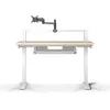 Image de CORSAIR Platform:4   120 cm x 76 cm, Hauteur Fixe, Bureau d'ordinateur Debout Home Office Gaming Desk, Gestion Câbles, Alimentation USB, Bras d’écran Inclus   Teinture de Pin Blanc