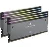 Image de Corsair Dominator Titanium DDR5 RGB Kit d'Amélioration de La Lumière   2X Modules   0 Go RAM   Corsair Compatible avec l'iCUE   Gris