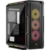 Image de Corsair iCUE Link 5000T LX RGB Boîtier PC ATX de Taille Moyenne   3X Ventilateurs LX120 RGB Préinstallés, Bandes Lumineuses RGB Aurora Intégrées, Intérieur Spacieux, Hub du iCUE Link Inclus   Noir
