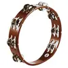 Image de Meinl Tambourin Bois 10" Steel Jingles - African Brown