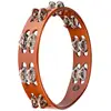 Image de TA2AB - Tambourin 2 rangées de cymbalettes nickelées