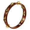 Image de Meinl Tambourin Bois 10" Brass Jingles - African Brown