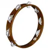 Image de Meinl Tambourin Bois 10" Aluminium Jingle - African Brown