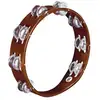 Image de TA2AAB - Tambourin Bois Brun - double rangée