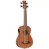 Image de Ortega LIZZY-BSFL-GB Lizard Series Short Scale Uke Bass Natural ukulélé basse électro-acoustique sans frettes avec housse
