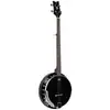 Image de Ortega OBJ250-SBK Raven Series Satin Black banjo avec housse