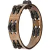 Image de Tambourin Bois 8 Brun Cymb Laiton