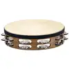 Image de TAH2WB - Tambourin 10" Bois Avec Peau Brun Noyer