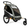 Image de Burley D'Lite  X Remorque et Poussette de vélo pour Enfants, Vert Sauge/Gris Anthracite, Simple