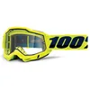 Image de 100% MTB Goggle Blok Casque de vélo Mixte, Jaune ~ Transparent, Taille Unique