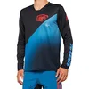 Image de 100% MTB Wear R-Core-x Long Sleeve Pull Noir/Slate Bleu-L T-Shirt, Gris, L-XL Mixte