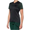 Image de 1 100% Damen Kurzarm Trikot Ridecamp, Charcoal Forstgrün, L, 40035, Vélo Unisexe-Adulte, Colour, Size -