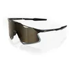 Image de 100% LUNETTES - Hypercraft Matte dark - Mirror Lens - Matte Black Soft Gold Mirror Lens - Unique - Matte Black Soft Gold Mirror Lens