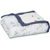 Image de aden + anais - Couverture de rêve nouveau-né dream blanket silky soft prélavée en viscose de bambou somptueusement douce - Imprimé Stargaze - Quadruple-épaisseur 120 cm x 120 cm