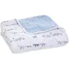 Image de Aden + Anais - Couverture de rêve Dream Blanket prélavée en Mousseline 100% Coton - Imprimé Rising Star - Quadruple-épaisseur 120 cm x 120 cm