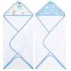 Image de aden + anais essentials - Pack de 2 capes de bain à capuche en éponge prélavée 100% coton - Capuche en mousseline 100% coton - Imprimé Space Explorers - Très pratique - Garçon et fille - 90cm x 90cm