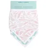 Image de aden + anais  essentials Pack de 2 bavoirs bandanas en mousseline 100% coton, Design contemporain, Absorbant, Pour bébés qui font leurs dents, Garçon & Fille, 21,5cm x 41cm, Imprimé tropicalia