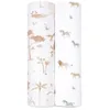 Image de aden + anais  Lot de 2 grands langes en mousseline de coton bio Safari Dream