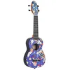 Image de Ortega Guitars Ukulélé Soprano coloré - Keiki K2 - Kit de démarrage incluant Accordeur, Courroie, 5 Médiators Medium et Sac à cordon - spaceman (K2-SP)