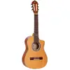 Image de Ortega RQ39E Requinto Series Pro Natural guitare électro-acoustique classique format 1/2 avec housse