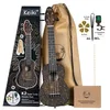 Image de Ortega Guitars Ukulélé Soprano Super Scale Acoustique   Série Keiki K2   Accessoires Inclus   Agathis / ABS, Kaléidoscope Orange (K2SS-OKC)