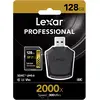Image de Lexar Professional mémoire Flash 128 Go SDXC Classe 10 UHS-II Professional, 128 Go, SDXC, Classe 10, UHS-II, 300 Mo/s, 260 Mo/s