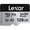 Image de Lexar Silver Plus Carte Micro SD 128 Go, Microsdxc Carte TF jusqu'à 205 Mo/s en Lecture, 150 Mo/s en écriture, Carte Mémoire Micro SD+ Adaptateur, A2, U3, Classe 10, V30, Full HD et 4K UHD Video