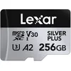 Image de Lexar Silver Plus Carte mémoire Micro SD 256 Go jusqu'à 205 Mo/s, Carte mémoire Flash MicroSDXC UHS-I avec Adaptateur, C10, U3, A2, V30, Full HD, 4K UHD, Carte TF Haute Vitesse pour Drone, caméra
