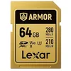 Image de LEXAR Carte SDXC Pro Gold Series Armor UHS-II 64Go V60 IP68 Stainless Steel R280/W210