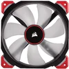 Image de Corsair - CO-9050047-WWML140 - PRO Ventilateur de Boitier, 140mm, Premium Ventilateur à Lévitation Magnétique, Rouge LED (Single Pack)
