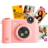 Image de Kodak Smile+ 2 in 1 Appareil Photo numérique instantané et imprimante Photo sans Fil Bluetooth, 2x3 (5,1x7,5 cm), 10 MP, Objectif Rotatif à Effets spéciaux, Photos à Dos adhésif, Rose.