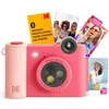 Image de Kodak Smile+ 2 in 1 Appareil Photo numérique instantané et imprimante Photo sans Fil Bluetooth, 2x3 (5,1x7,5 cm), 10 MP, Objectif Rotatif à Effets spéciaux, Photos à Dos adhésif, Fuchsia
