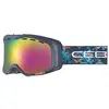 Image de Cébé Cheeky OTG Masques de Ski Jeunesse Unisexe Small, Dark Blue Floral/Rose Flash Pink