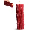 Image de Thorn Drip Candle Bougie pour le bien-être et la relaxation et massage romantique à faible point de fusion Cire corporelle paraffine non parfumée Cadeau idéal pour les soins personnels Rouge