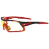 Image de Tifosi Optics Lunettes de soleil unisexes Davos, monture de course/Clarion Red Fototec Lens - Taille unique