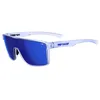 Image de Tifosi Sanctum Lunettes de soleil, idéales pour le cyclisme, le golf, la randonnée, la course à pied et le pickleball, style de vie (bleu glacier, bleu cobalt miroir)