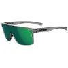 Image de Tifosi Sanctum Lunettes de soleil idéales pour le cyclisme, le golf, la randonnée, la course, le tennis et le pickleball, style de vie, Fumée cristalline, miroir vert polarisé, Medium/Large