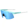 Image de Tifosi Optics Moab Lite Lunettes de soleil, Bleu glacier (bleu Clarion/rouge AC/transparent), Medium/Large