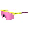 Image de Tifosi Optics Moab Lite Lunettes de soleil, Jaune (Clarion Sunset Pink, AC Red, Transparent), Medium-Large