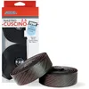 Image de SILCA Cuscino guidoline vélo de route | Ruban adhésif super collant extra épais | 2,5 mm et 3,75 mm d'épaisseur | kit avec couvercle de pince papillon extra fin et bouchons d'extrémité en alliage-noir
