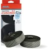 Image de SILCA Cuscino guidoline vélo de route | Ruban adhésif super collant extra épais | 2,5 mm et 3,75 mm d'épaisseur | kit avec couvercle de pince papillon extra fin et bouchons d'extrémité en alliage-gris