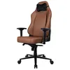 Image de Arozzi Primo-PREM-BWN Chaise de jeu, coussin en cuir velours de qualité supérieure avec accoudoirs 4D, support lombaire intégré réglable