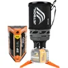 Image de Jetboil Zip   Réchaud portable à ébullition rapide de 0,8 l avec bouton d'allumage facile à tourner pour la randonnée et le camping, nouveau pour 2025, brûleur au propane/isobutane avec tasse de