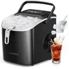 Image de CROWNFUL Machine à Glaçon, 12kg en 24h, 9 Glaçons en 6 Minutes, Portable Machine a Glacons avec Capteur Infrarouge et Autonettoyant, Idéale pour Maison, Cuisine, Bureau, Bar, Fête